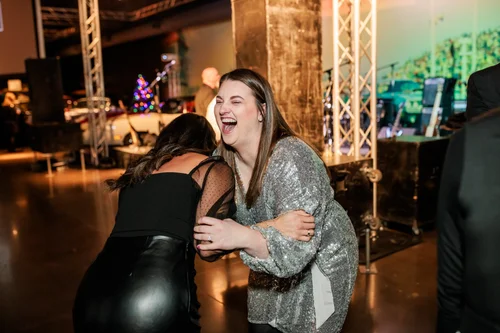 Corporate holiday party dancing Denver Colorado event photographer