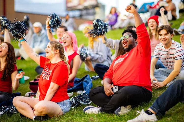Denver event photographer MSU Denver homecoming night crowd Regency Athletic Complex Auraria Campus