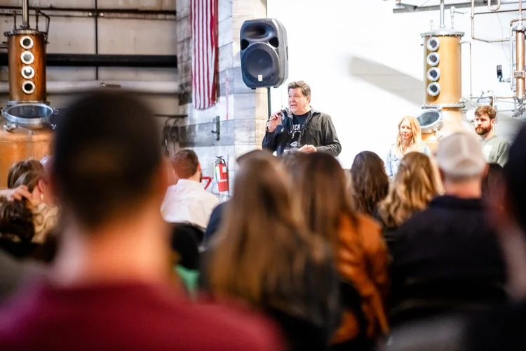 Full distillery floor panel event Stranahan's Colorado Whiskey Denver