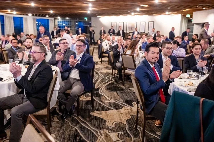 corporate event audience applauding at Denver Colorado venue photography