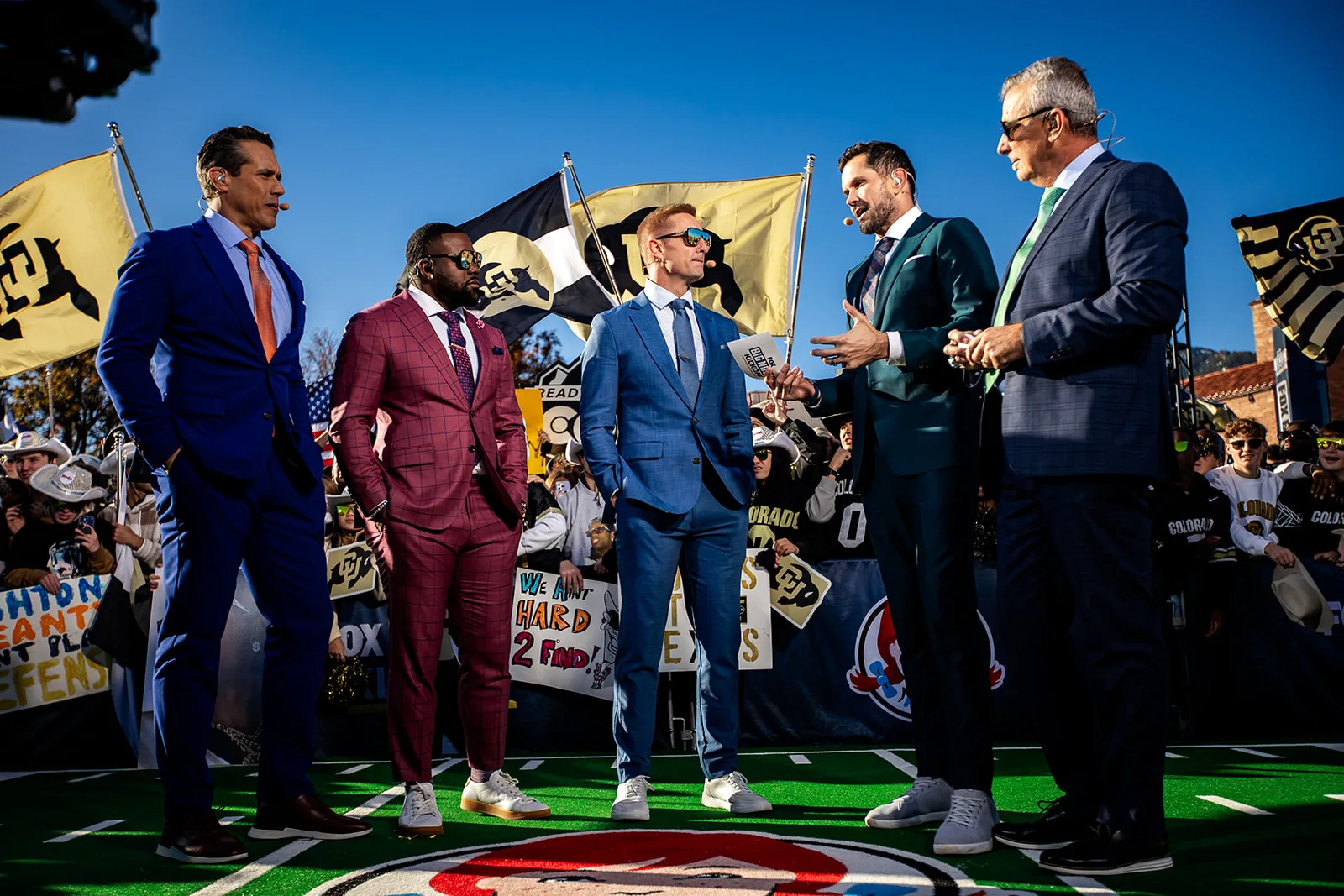 event photography at fox big noon kickoff cu boulder colorado